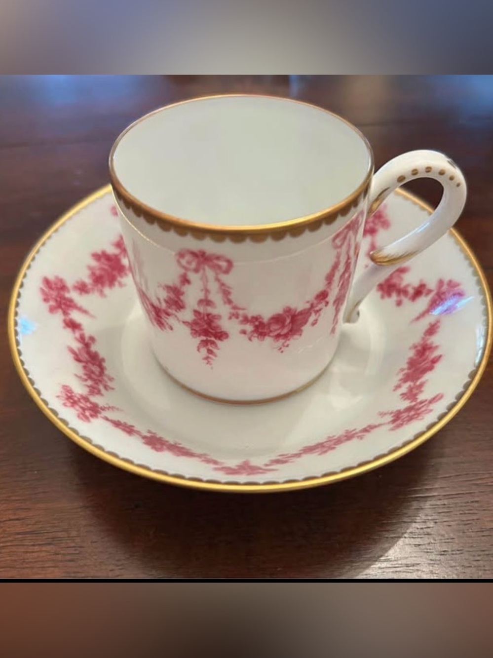 NIB — Limoges demitasse cup and saucer